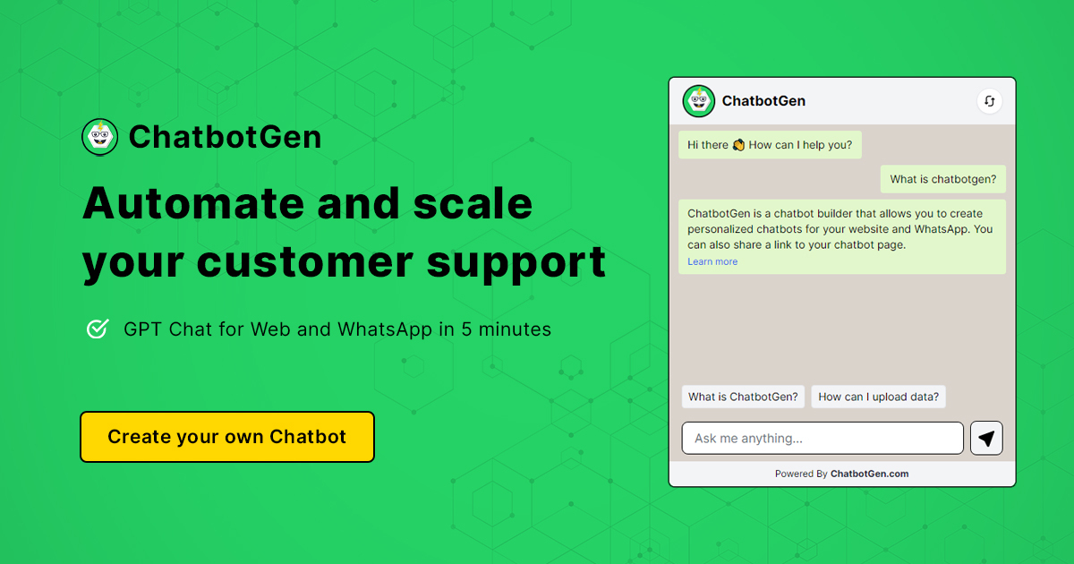 ChatbotGen screenshot 1